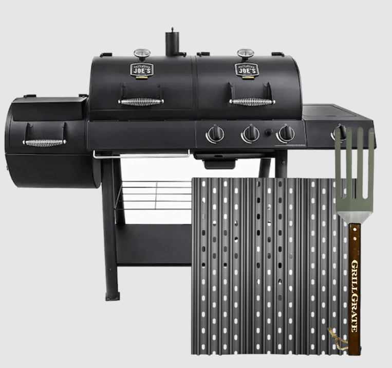 GrillGrate Set for the Oklahoma Joe's Longhorn Combo Charcoal/Gas Smoker & Grill RGG18.8K-0003