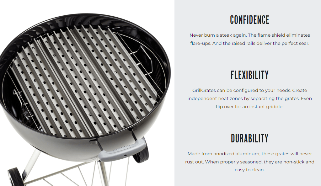 GrillGrates for the 24" Weber Summit Charcoal Kettle RBGEXL2.0