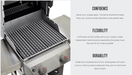 Replacement GrillGrate Set for American Outdoor Grills AOG T-Series 24" REP17.75-52G